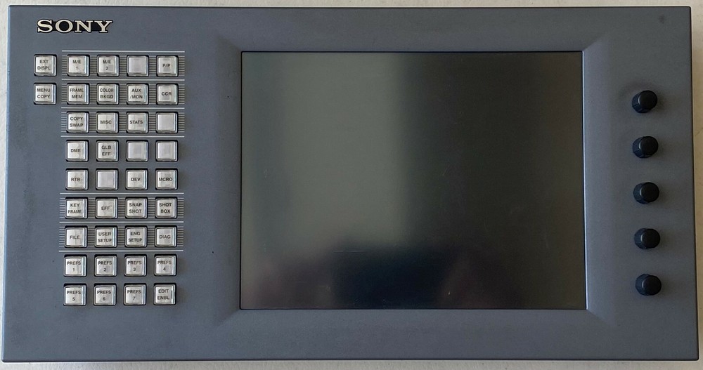 Sony MKS-8011 Menu Panel