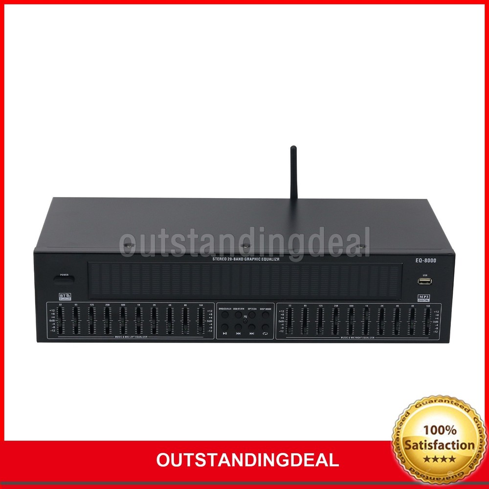 EQ8000 Equalizer Bluetooth Optical Fiber Coaxial Digital Audio Decoder Processor