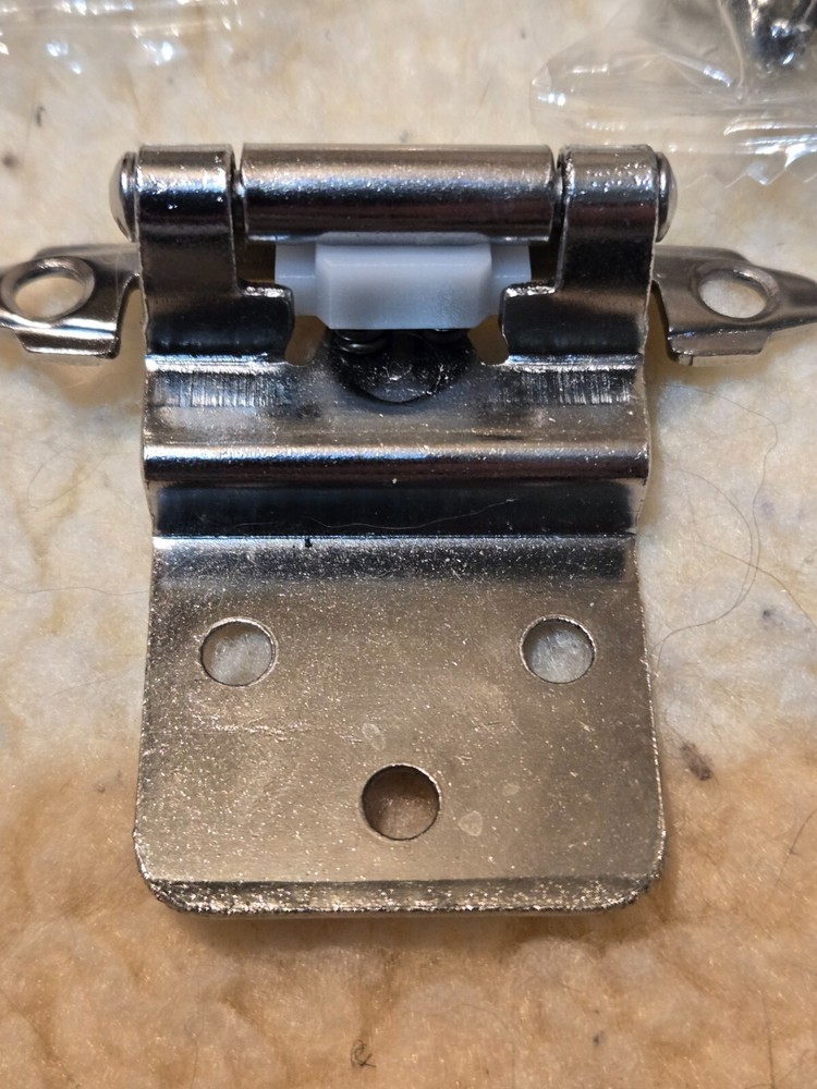 7 (3 Pair +1) Kitchen Cabinet Hinges Self Closing Face Mount Cupboard Door Hinge