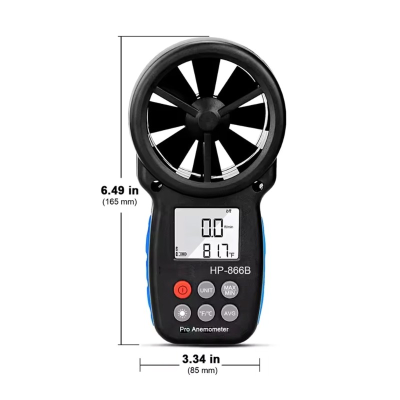 easy to read Wind Speed Detectors with Backlight Digital Display for