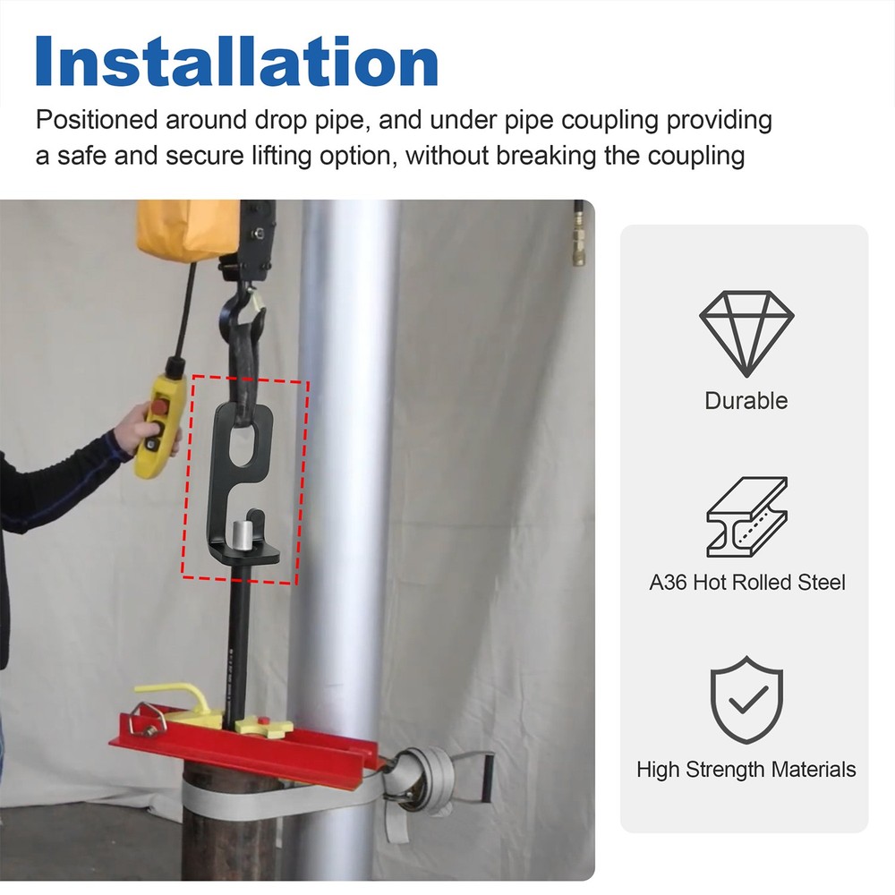 1-1/4" Well Pump Heavy Duty Pipe Elevator Drop Pipe Puller