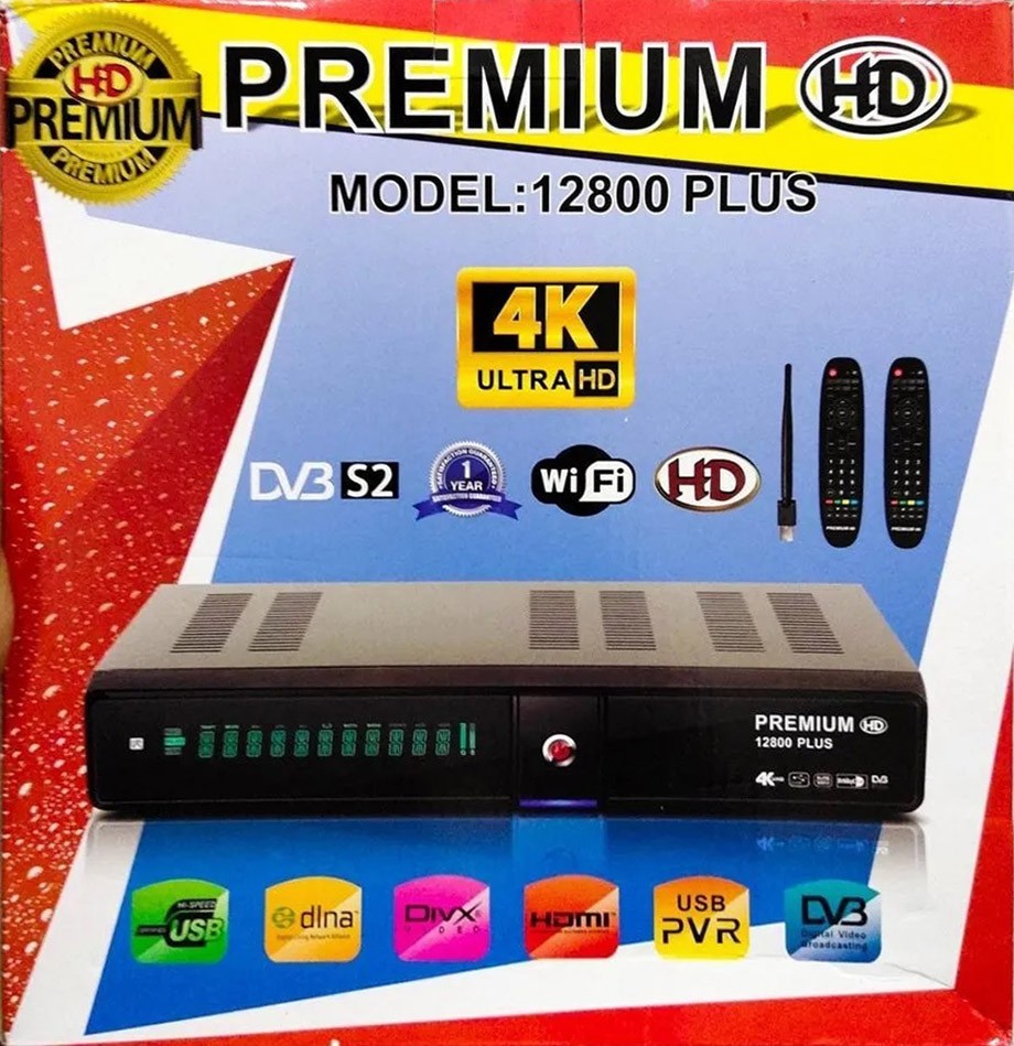 Premium 12800 Plus 4K Satellite Receiver