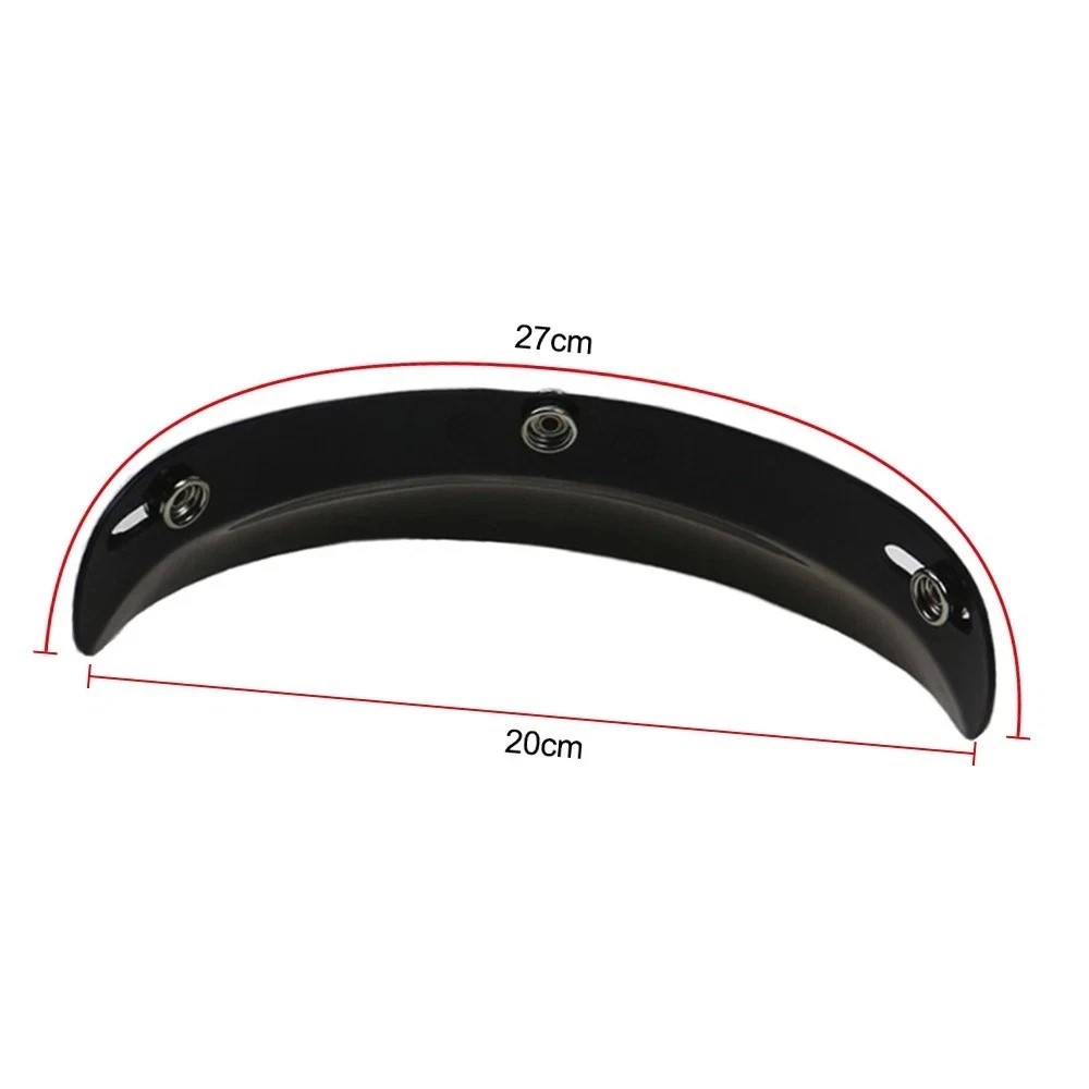 Black Classic Open Face Motorcycle Helmet Replacement Universal Peak Visor UK
