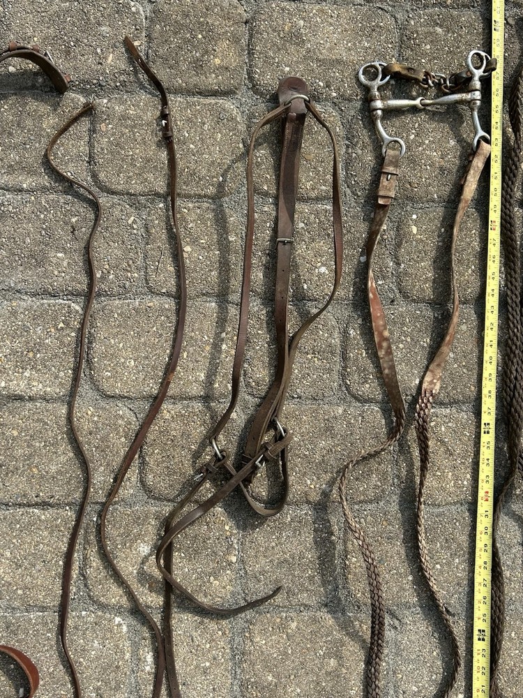 Assorted Various Horse Saddlery Straps And Bit
