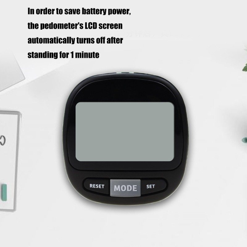 Multifunctional LCD Pedometer Step Counter Calorie Bag Walking Kilometer Digital