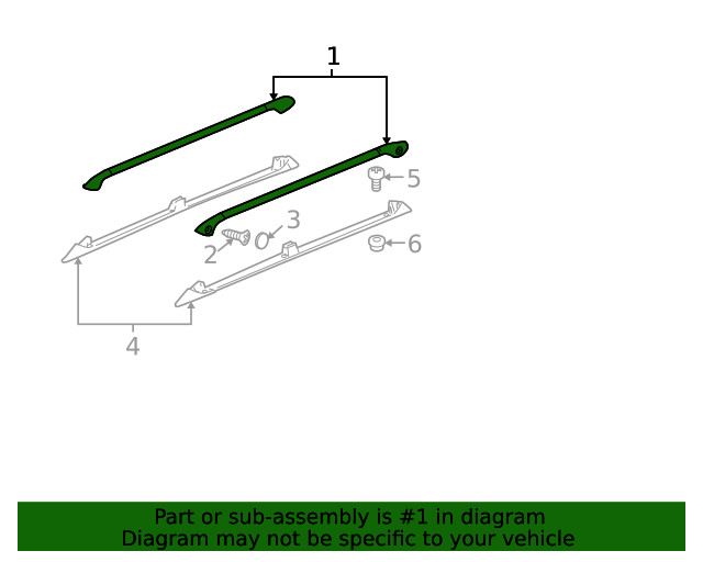 Genuine GM Side Rail 15296762