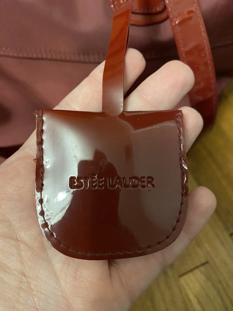 Estée Lauder Maroon Red Zip Up Tote Bag