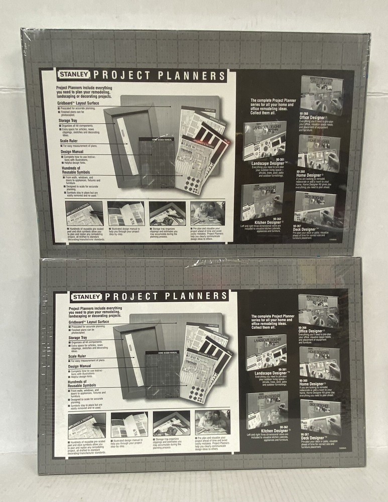 STANLEY PROJECT PLANNERS - Deck & Office DESIGNER - NEW, SEALED