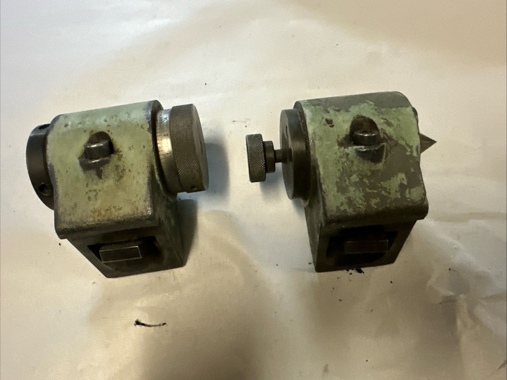 J & L Optical Comparitor Bench Centers Set/ Tailstock