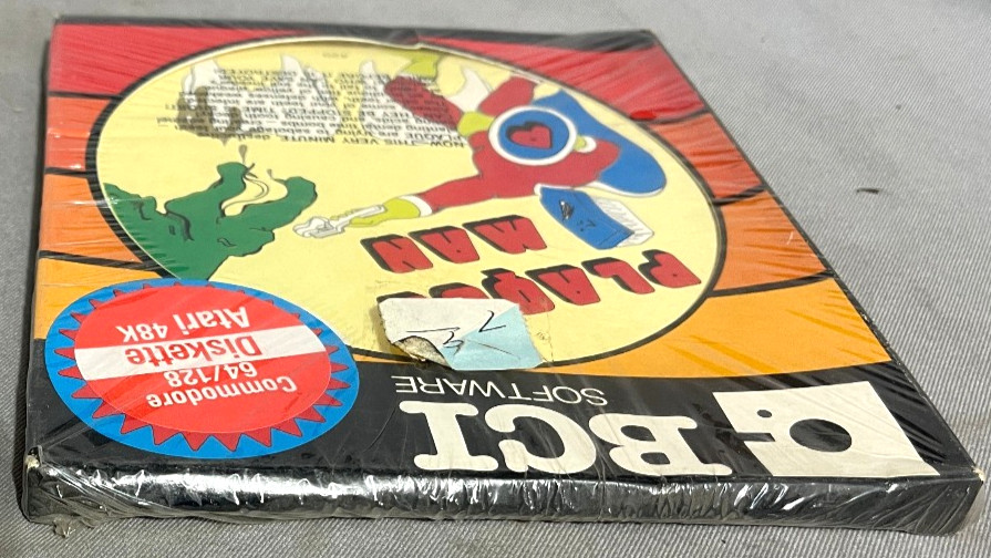 NIB! Plaque Man Commodore64/128|Atari48K flippy disk BCI Software 1985