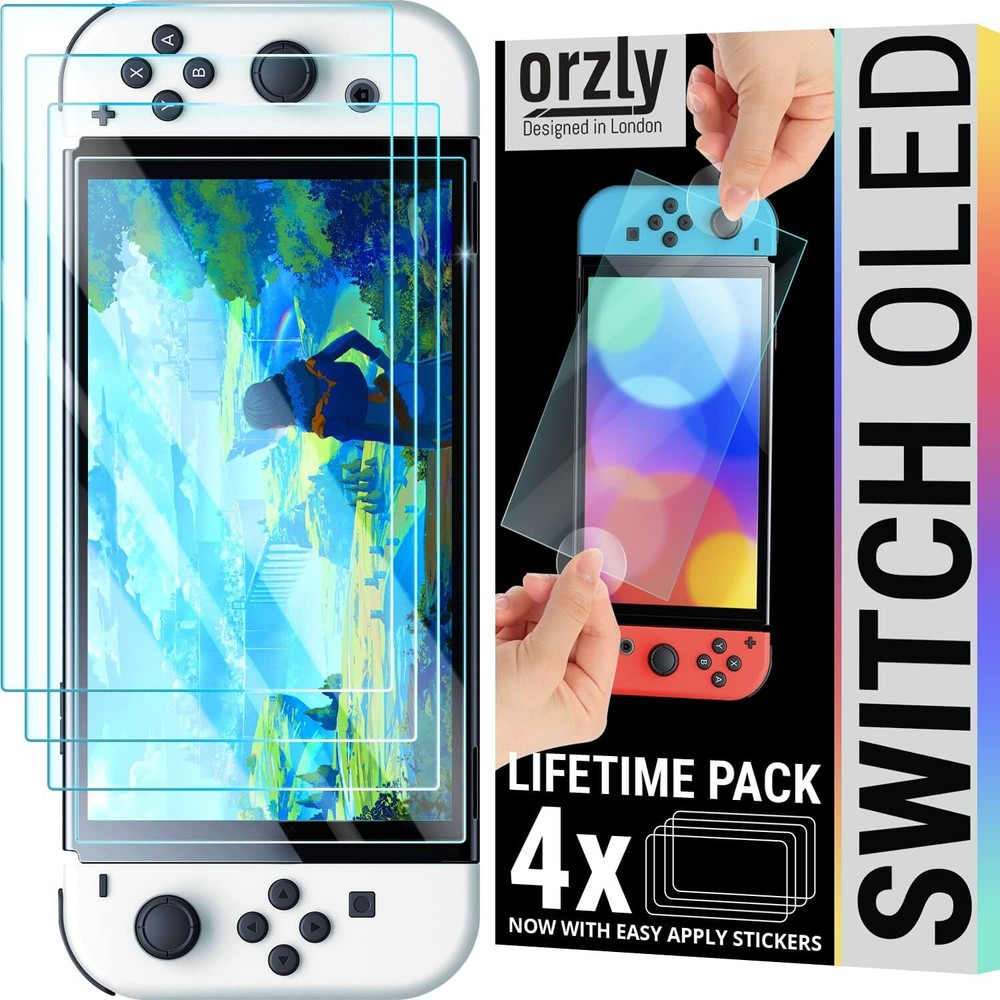 Protector De Pantalla De Vidrio Para Accesorios De Consola Nintendo Switch O...