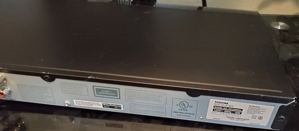 Toshiba DVD SD4300KU Black TESTED Working