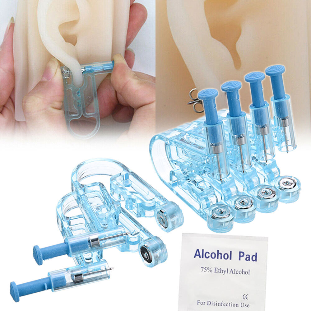 50Pcs Professional Disposable Ear Studs Piercing Gun Ear Pin Stud Piercer Tool