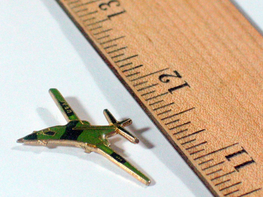 B-1 Lancer Bomber USAF Aircraft Pin, Vintage