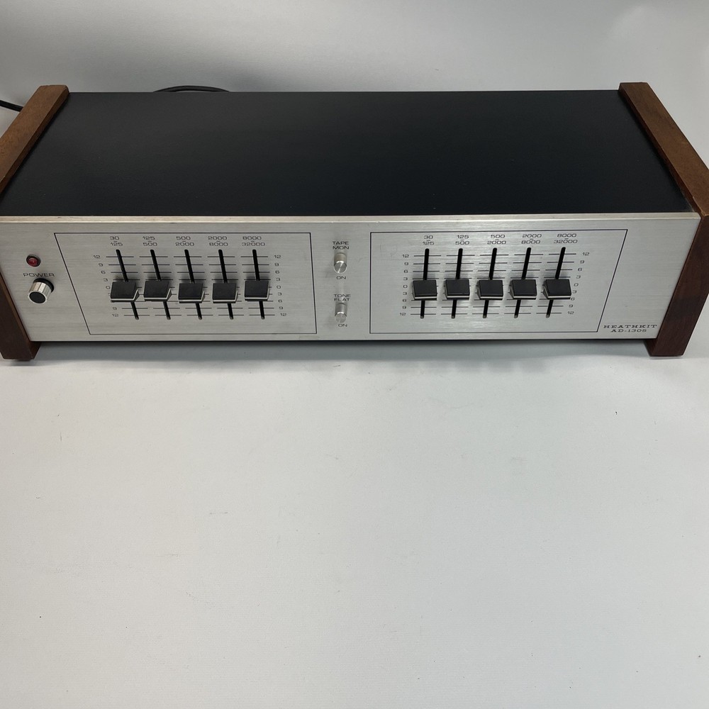Vintage 1970s Heathkit Model AD-1305 Five Band Audio Equalizer EQ - Tested