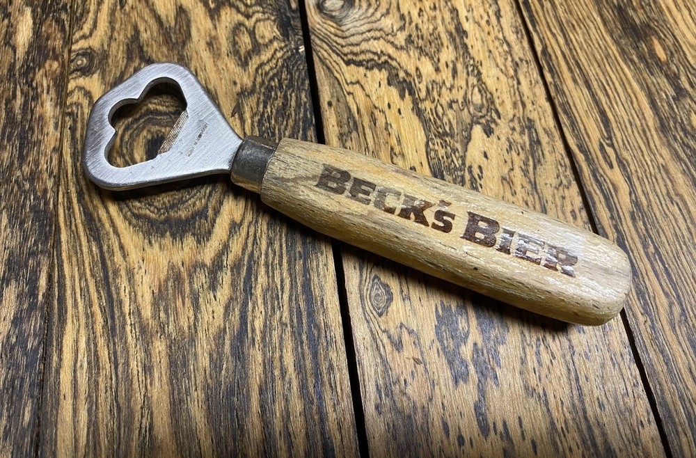 Beck's Bier Open Bottle made in Germany,wood handle!!#CE