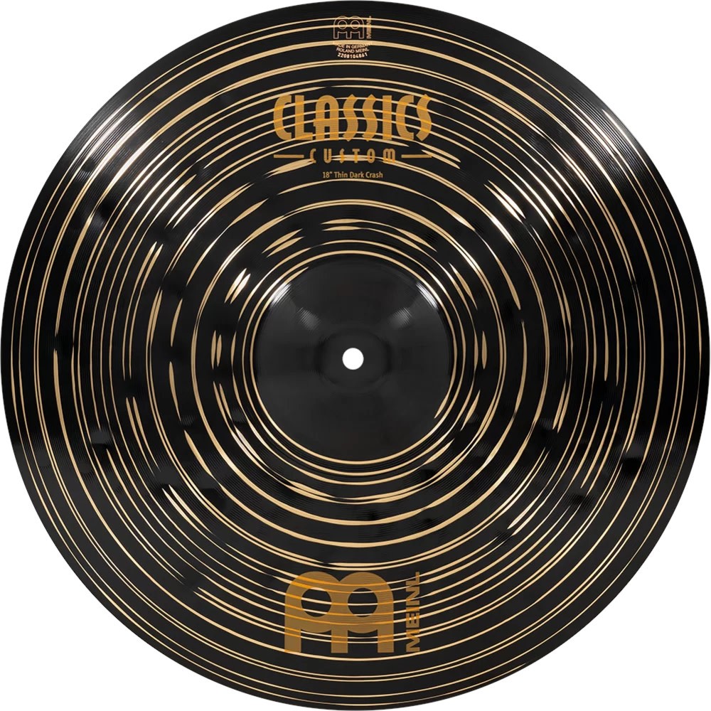 Meinl Classics Custom Dark Thin Crash Cymbal, 18"