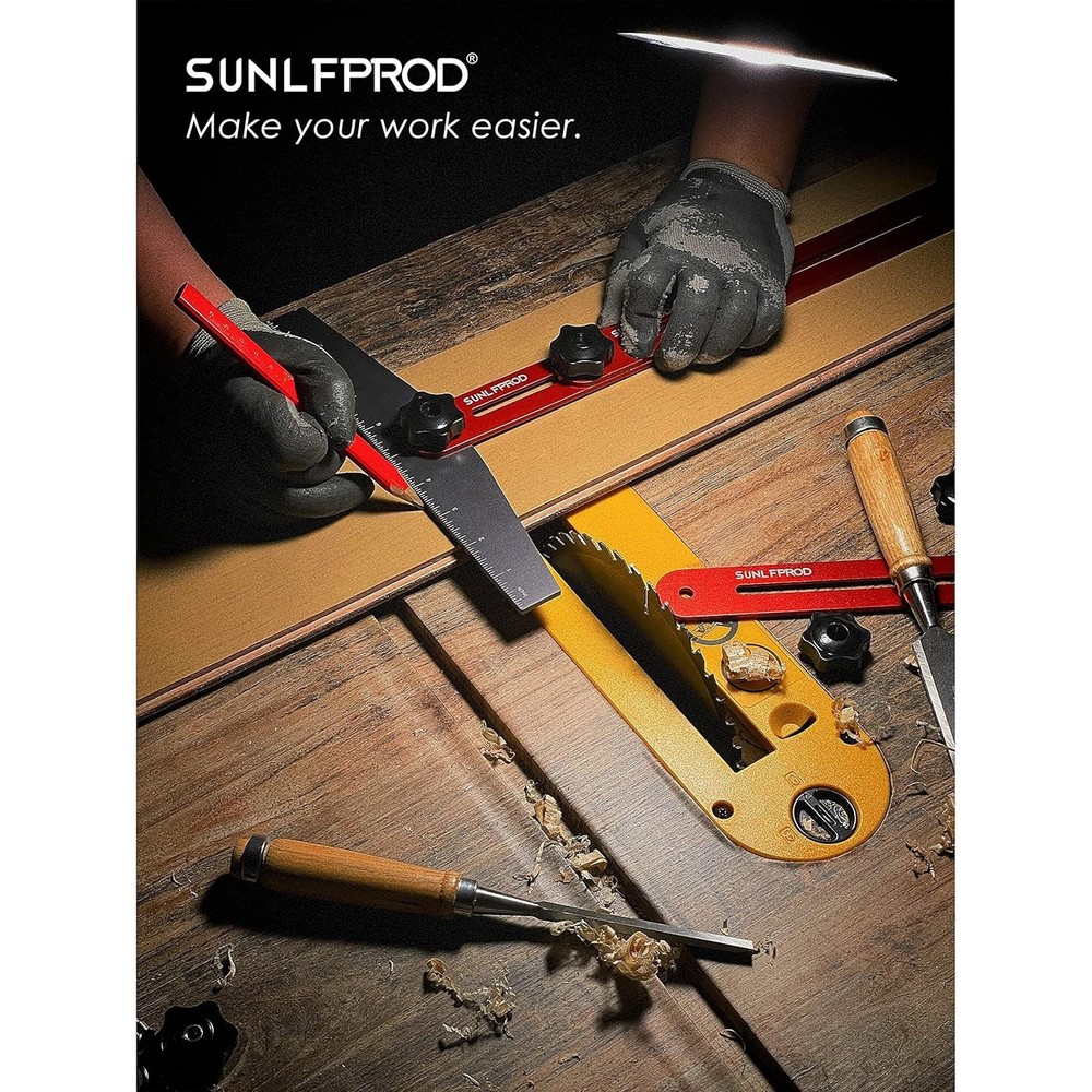 Stair Tread Template Tool with Adjustable Extensions for Accurate Measurements