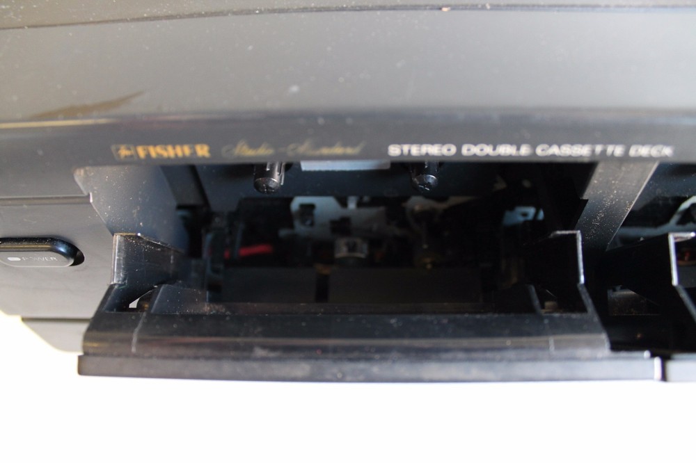 Fisher Stereo Double Cassette Deck Sequential Play With Synchro Dubbing CRW681