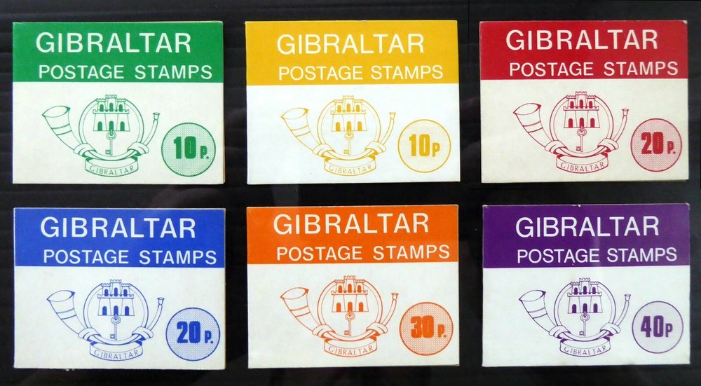 GIBRALTAR 1978/87 - 6 Different Sachet Booklets DC154