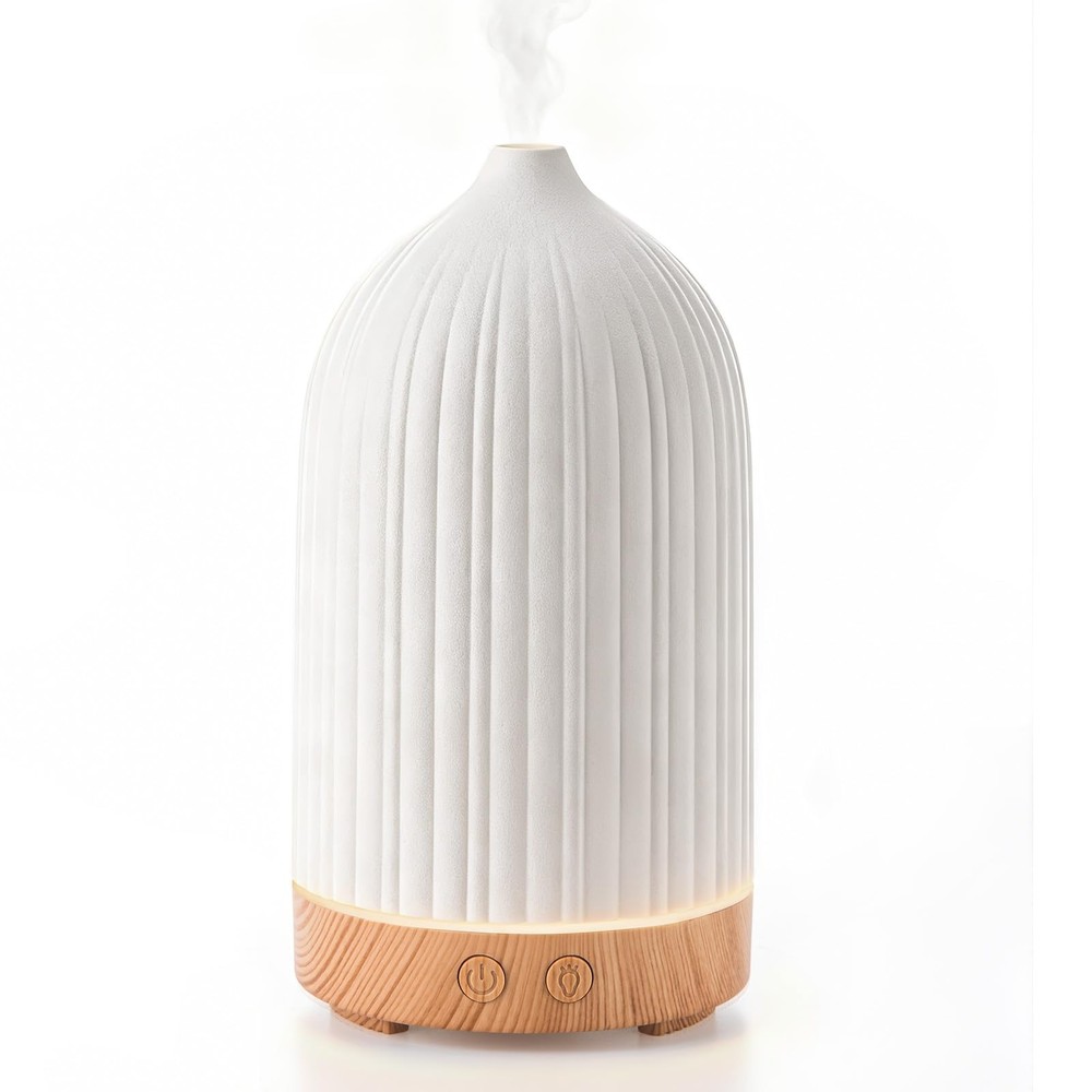 Specvoko 100ML Essential Oil Diffuser, Ultrasonic Cool Mist White
