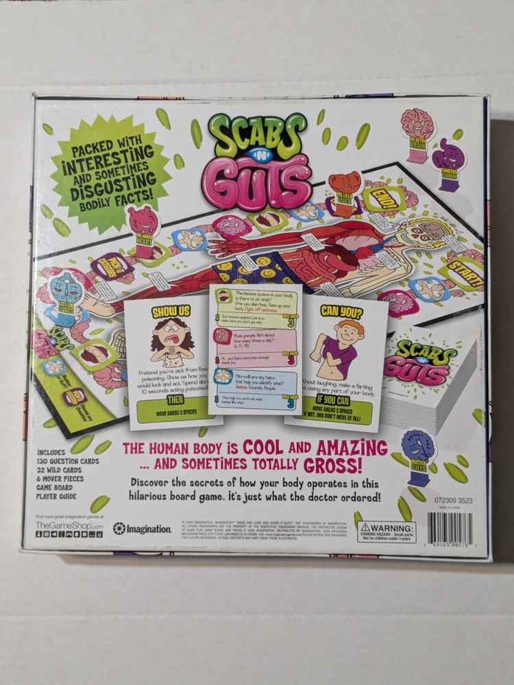 Scabs & Guts - The Meducational Board Game - Imagination - 2009 - Used
