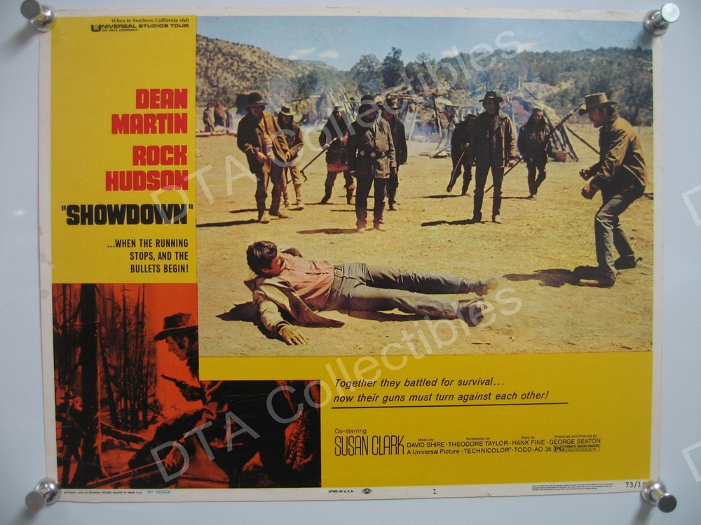 SHOWDOWN-WESTERN-1973-DEAN MARTIN-LOBBY CARD FN