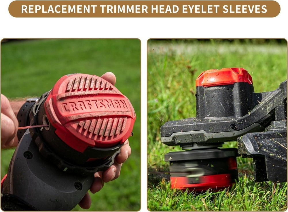 Universal String Trimmer Head Eyelets - 5 Pack Brass Weed Eater 5 Pieces