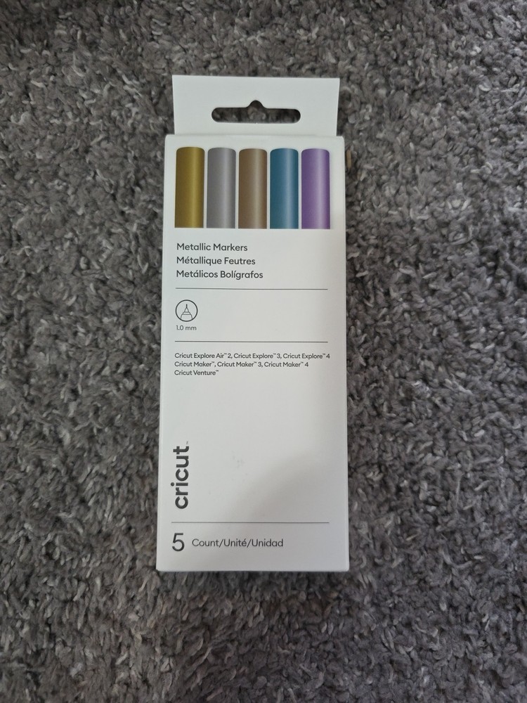 Cricut Explore Metallic Pen Set, Medium Point 1.0 - 5 Pens