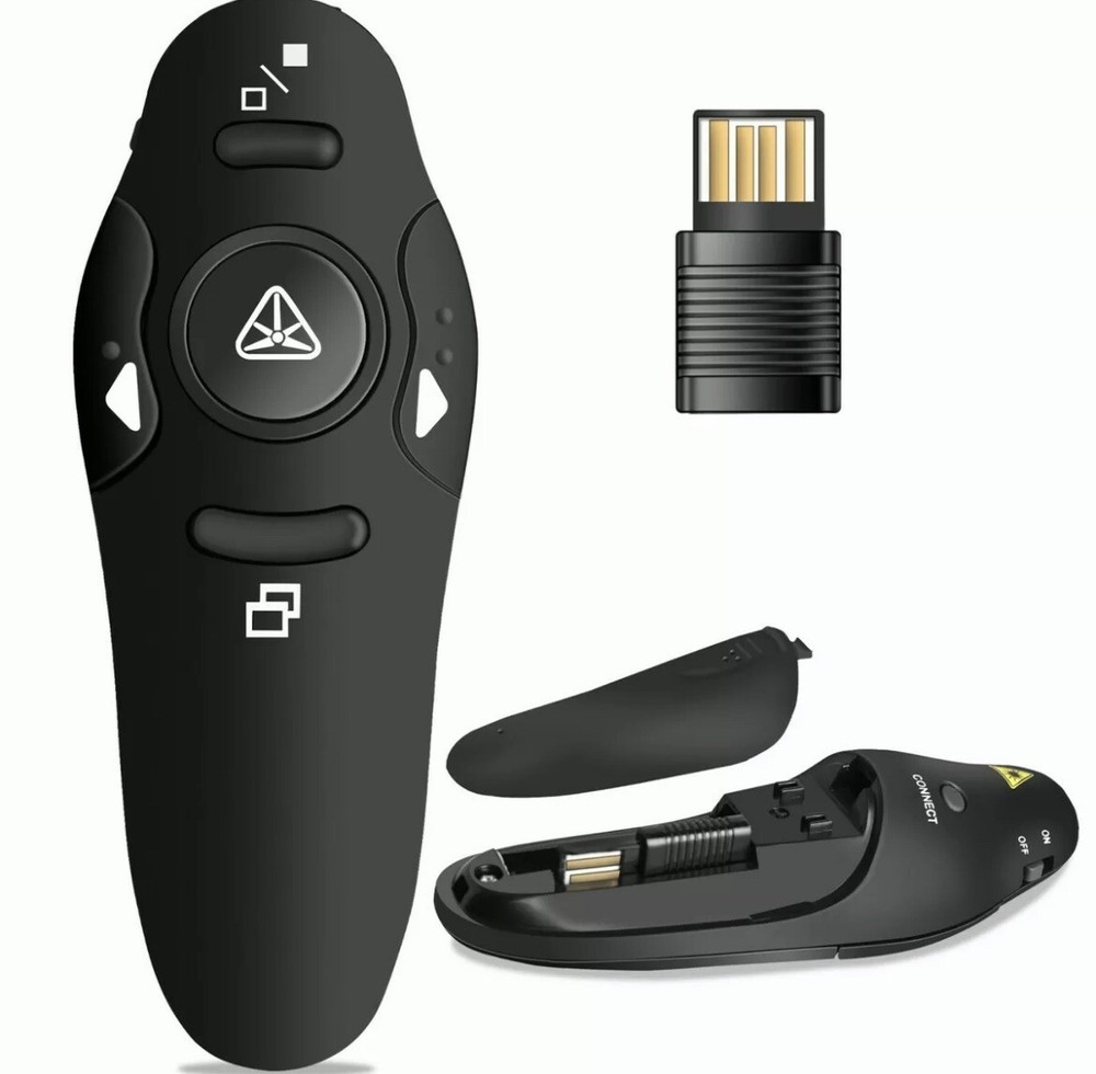 PowerPoint Presentation Remote Wireless USB PPT Presenter Laser Pointer Clicker