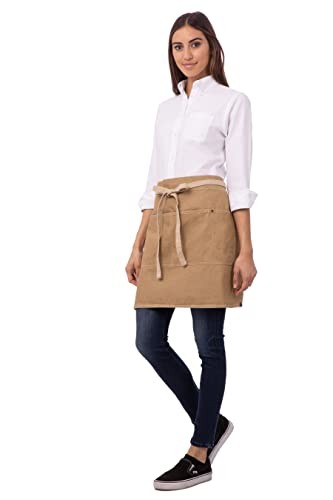 Unisex Austin Half Bistro Apron Natural
