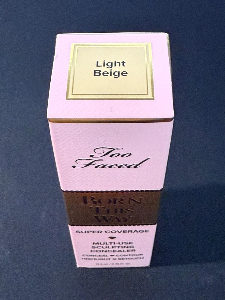 Too Faced Born This Way Super Coverage Multi Use Concealer - Light Beige - NIB