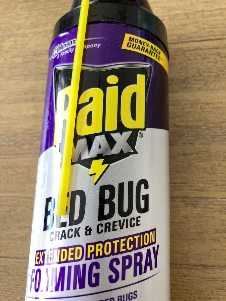 Raid Max Bed Bug Crack And Crevice Extended Protection Foaming Spray 17.5 Oz NEW