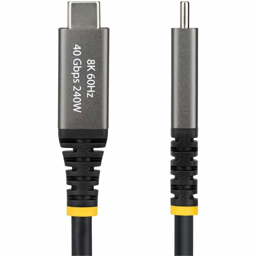 StarTech CC6FT40GUSB4GEN3 6ft Active USB4 Cable 40Gbps 240W Black
