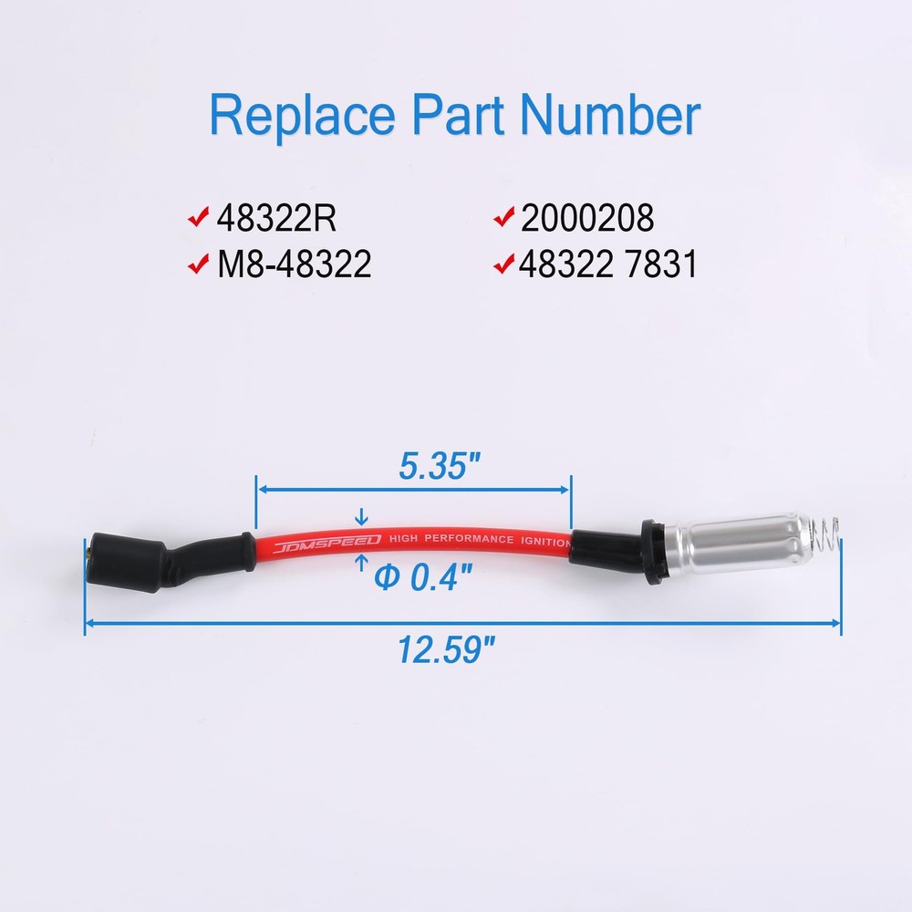 JDMSPEED High Performance Spark Plug Ignition Wire for 2000-2009 Chevy GMC V8