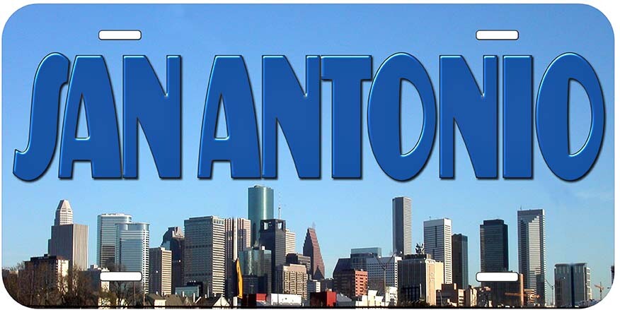 San Antonio Novelty Car License Plate
