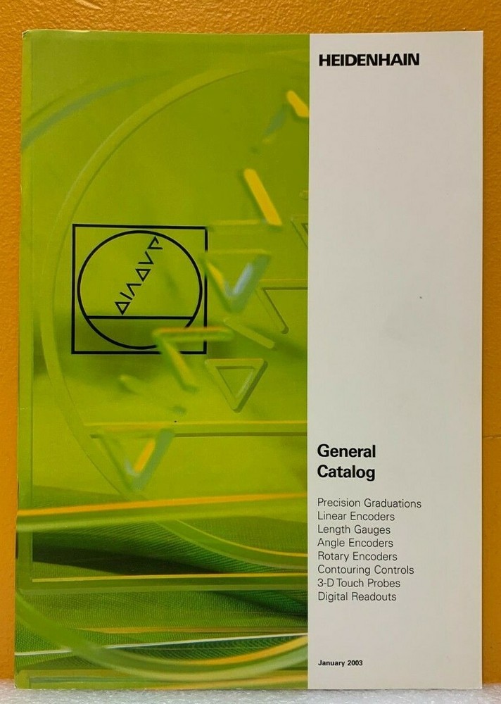 Heidenhain January 2003 General Catalog.