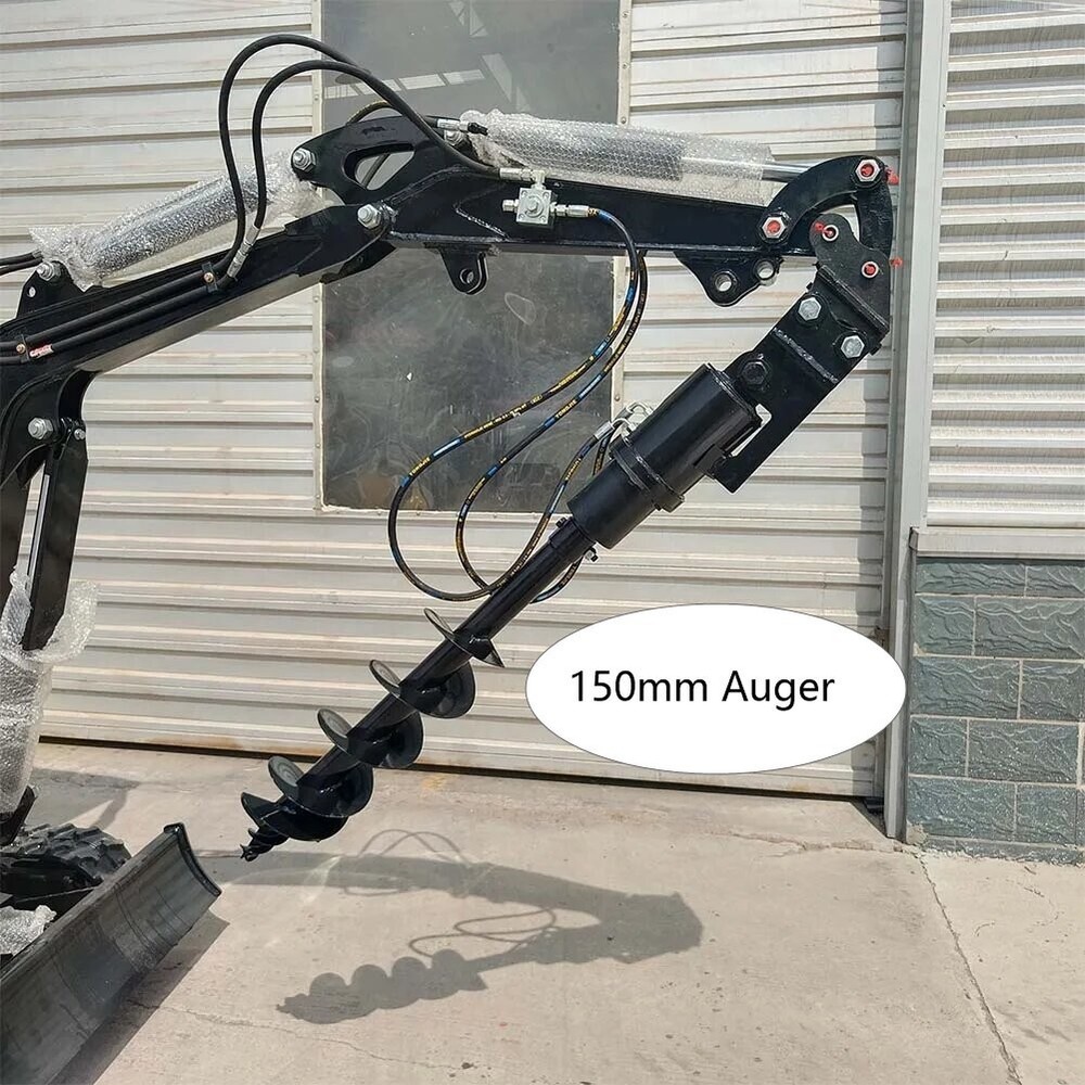 150mm Diameter Auger Drill for Garden Mini Excavator Small Digger drill hole