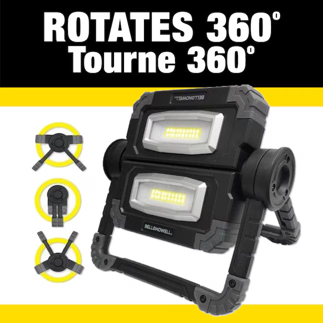 Bell+Howell Worklight 360 PRO Multi Directional Cordless Super Bright 1000 Lumen