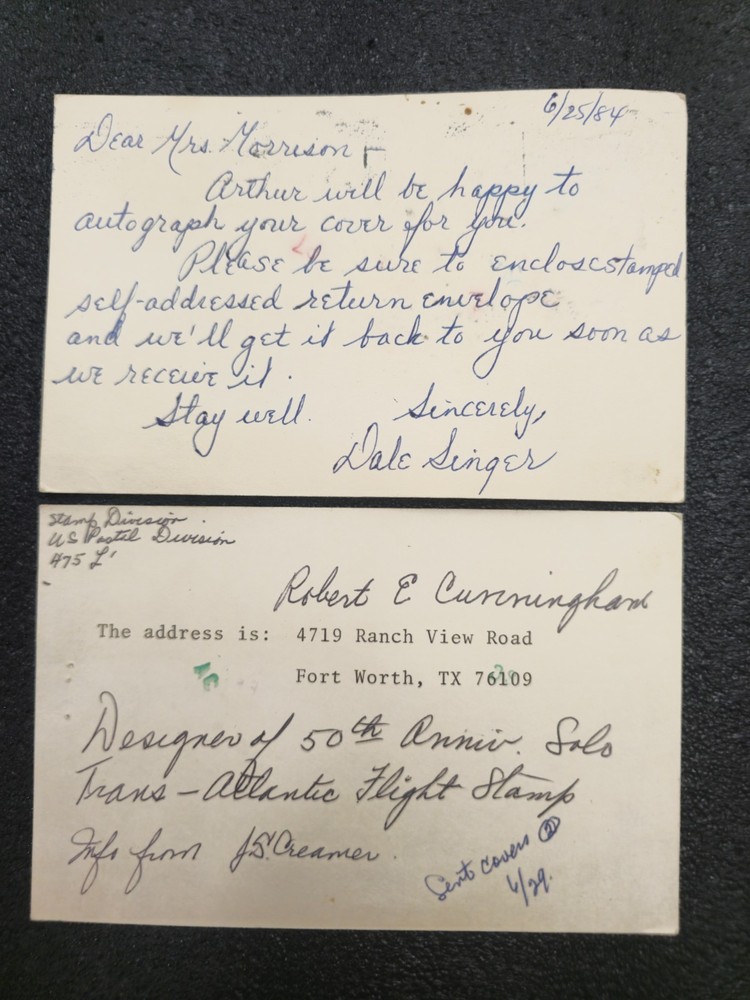 PERSONALIZED John Glenn Signed 1962 Project Mercury Launch Cover - To Grace