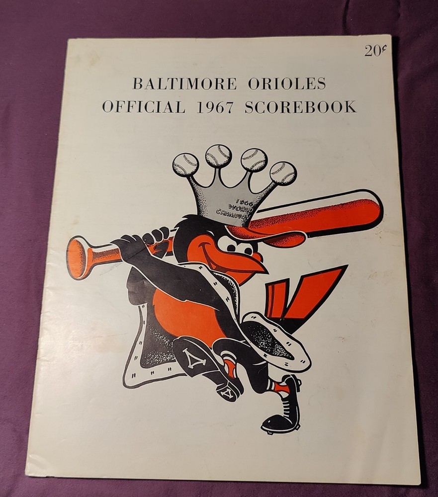 1967 Baltimore Orioles Program Frank Robinson 400th Home Run Game