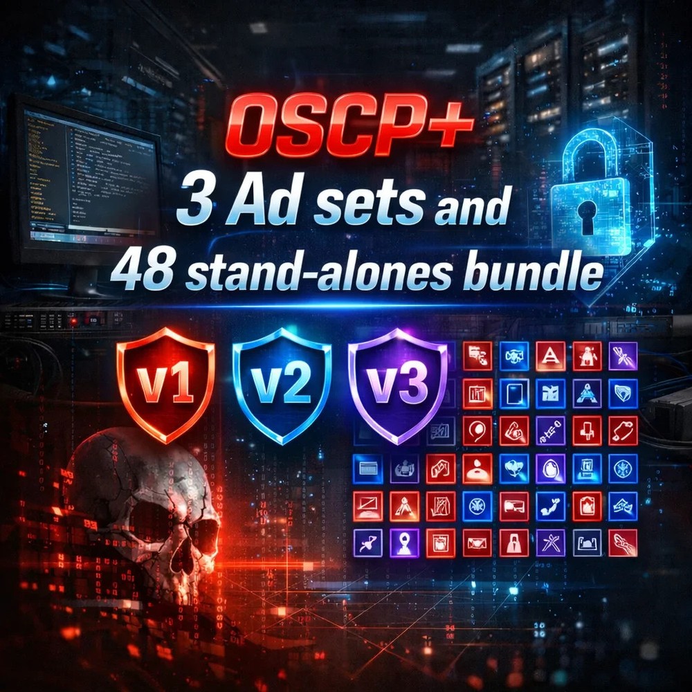 OSCP+ 3 AD sets and 48 Stand-alones Bundle
