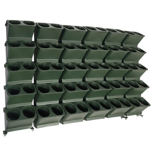 30Pcs Vertical Wall-Mounted Planter for Indoor/Outdoor Greenery Display