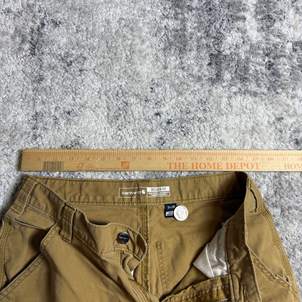 Carhartt Rugged Flex Relaxed Fit Double Front Utility Work Pants BN2802-M Brown