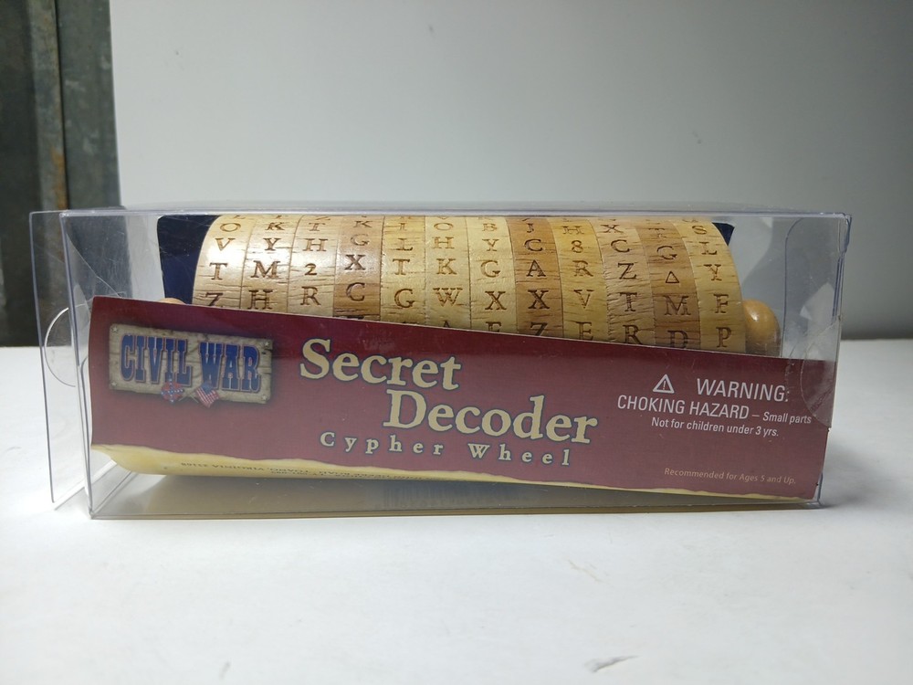 Civil War Secret Decoder Cypher Wheel Ages 5 & Up