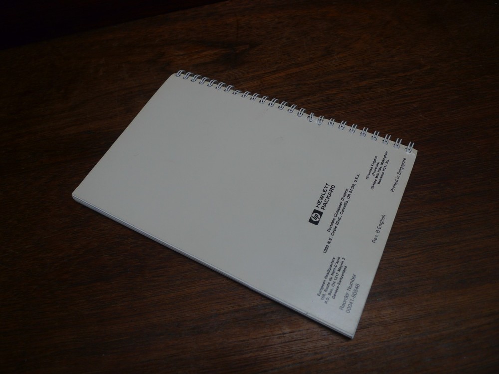 HP-41 ADVANTAGE ADVANCED SOLUTIONS ORIGINAL VINTAGE CALCULATOR MANUAL