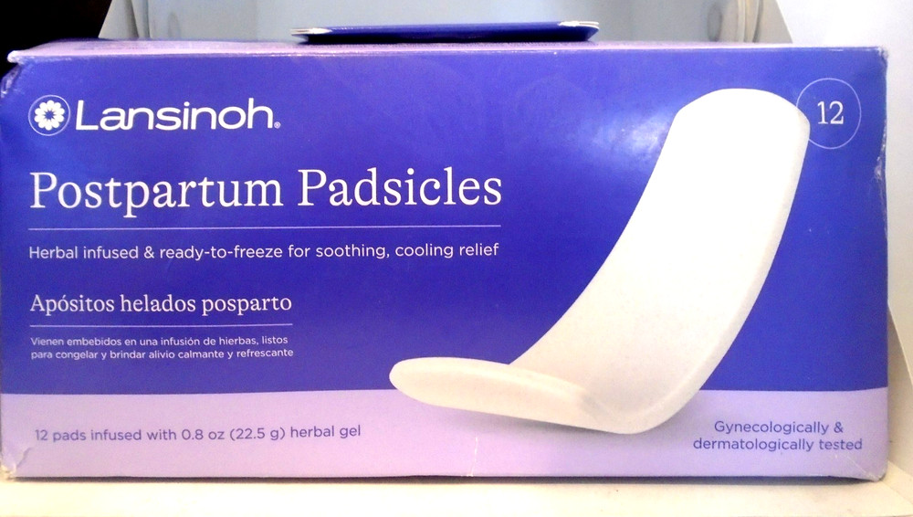 Lansinoh Postpartum Padsicles - 12ct New