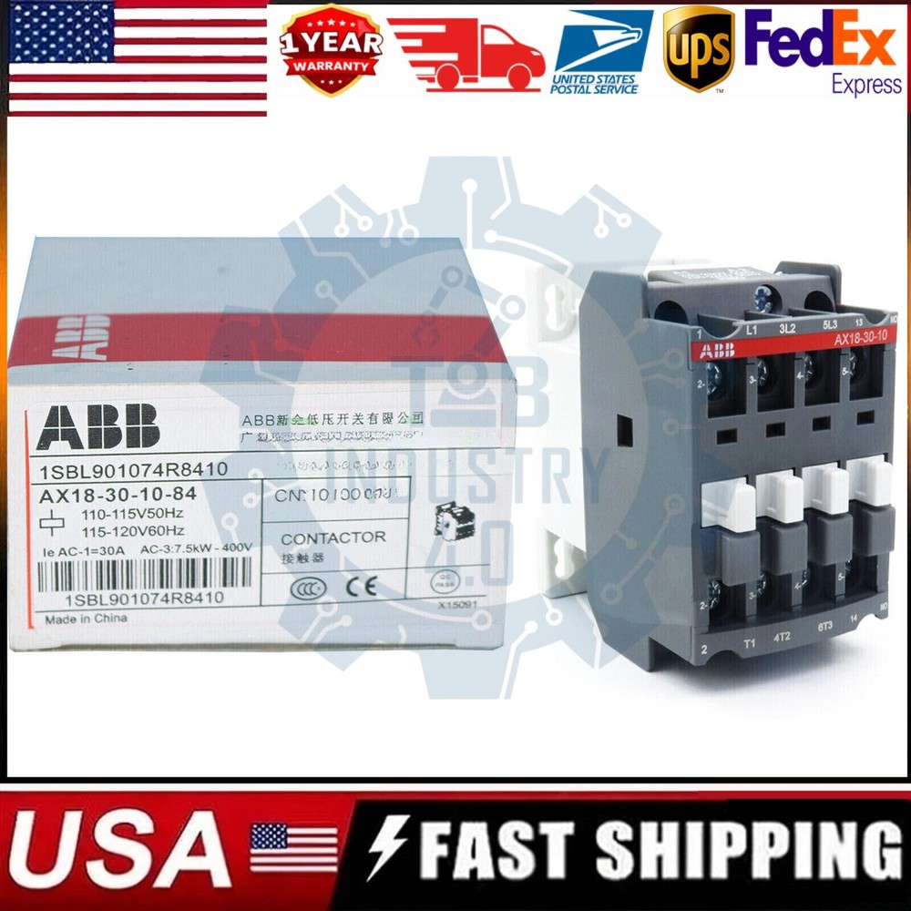 New In Box ABB AX18-30-10-84 AC Contactor 1Pcs