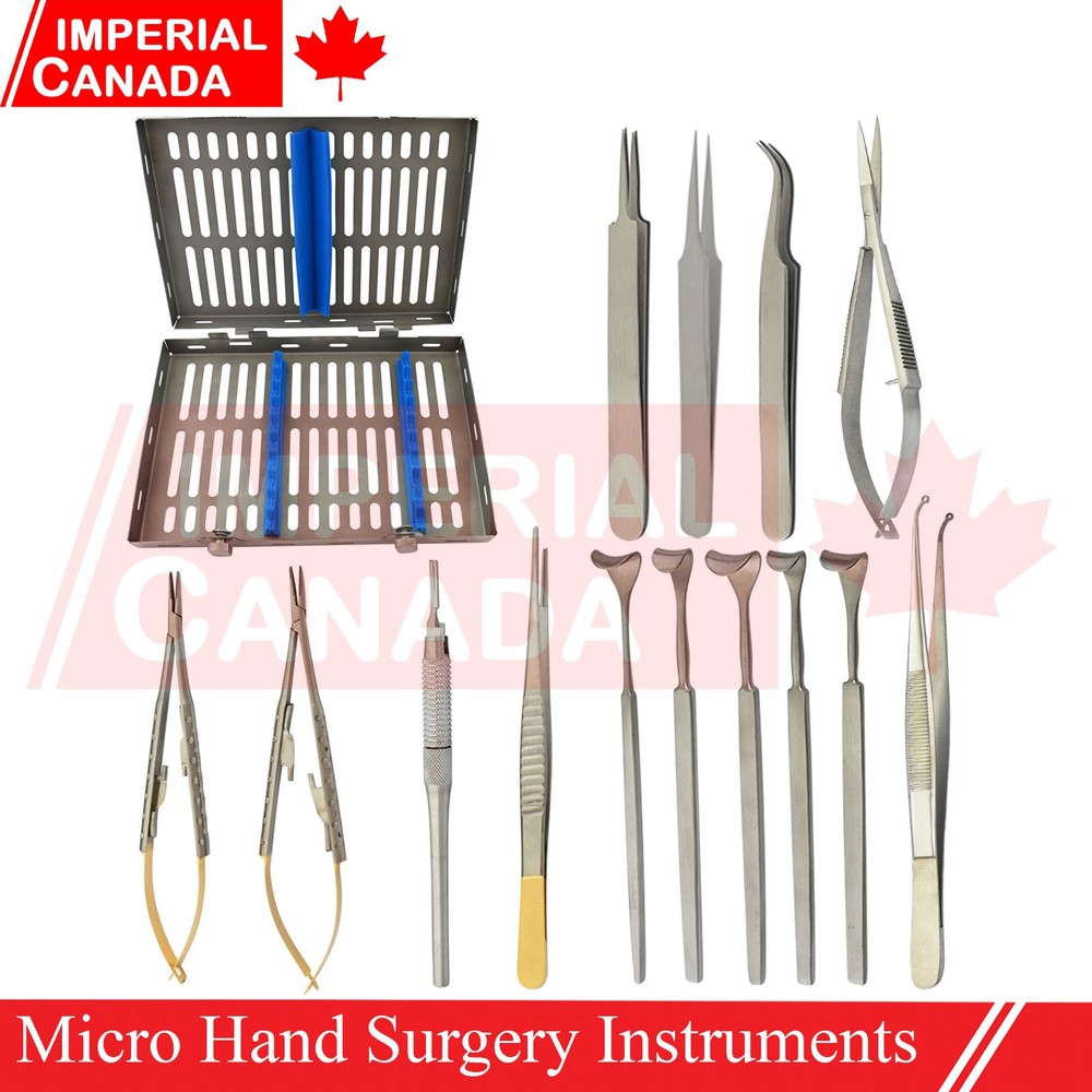 Micro Hand Surgery Set Tissue Retractor Microsurgical Instruments Cassette