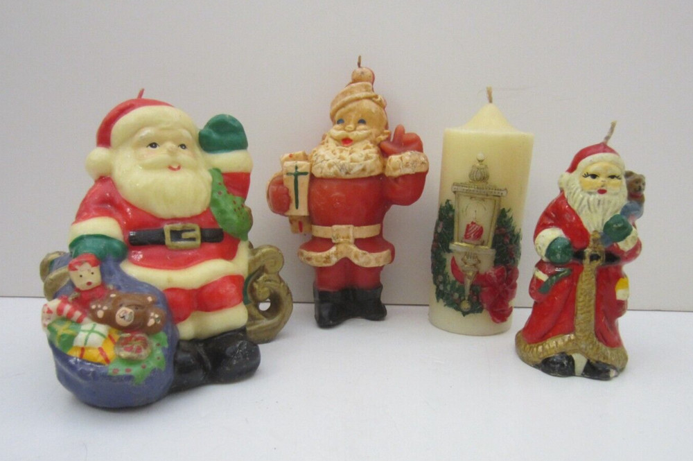 Vintage Christmas Candles [4] Santa, other